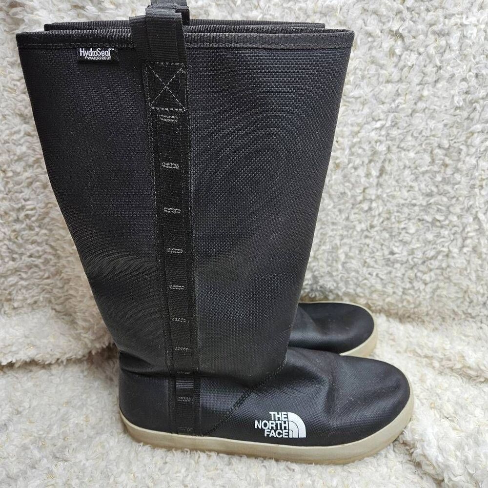 The North Face Base Camp Black Waterproof Rain Boots sz 8